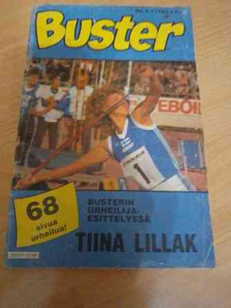 Buster 9/1983 (urheilijaesittelyssä Tiina Lillak) Nakkila