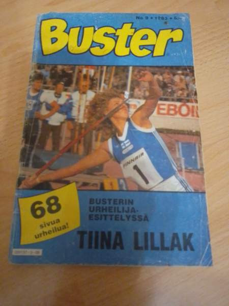 Buster 9/1983 (urheilijaesittelyssä Tiina Lillak) Nakkila – foto 1