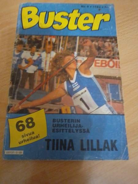 Buster 9/1983 (urheilijaesittelyssä Tiina Lillak) Nakkila – foto 3