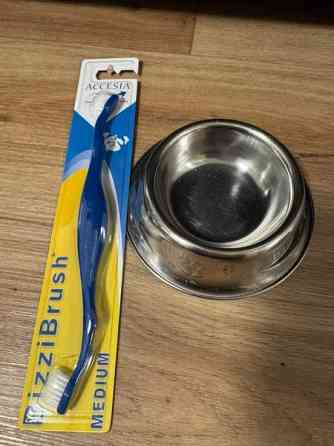 Uusi avaamaton koiran hammasharja + vesikuppi. Espoo