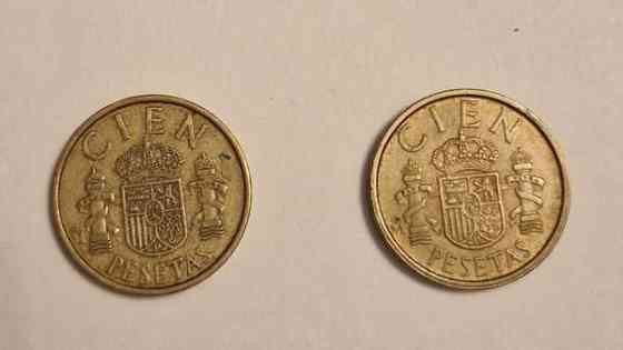 Espanjan pesetat v. 1982 ja v. 1988 Joensuu