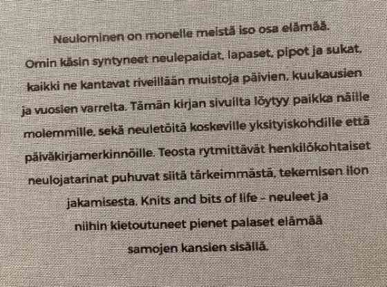 Knits and bits of life - Neulojan päiväkirja Seinaejoki