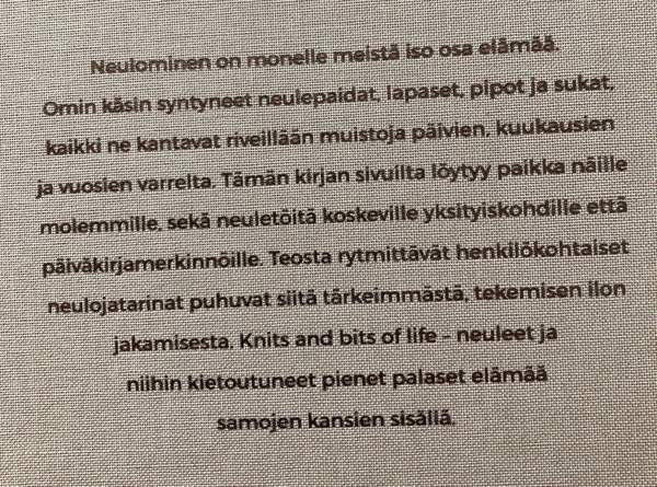 Knits and bits of life - Neulojan päiväkirja Seinaejoki – foto 2