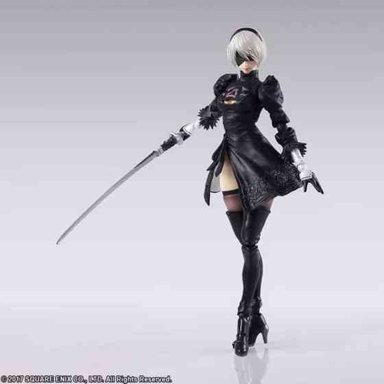 Nier:Automata 2B & Machine Lifeform - Square Enix Bring Arts Action Figure Set Vantaa