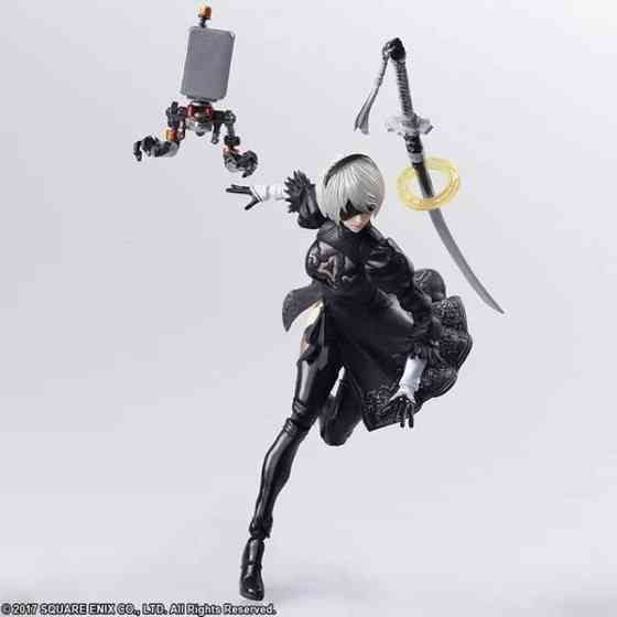Nier:Automata 2B & Machine Lifeform - Square Enix Bring Arts Action Figure Set Vantaa