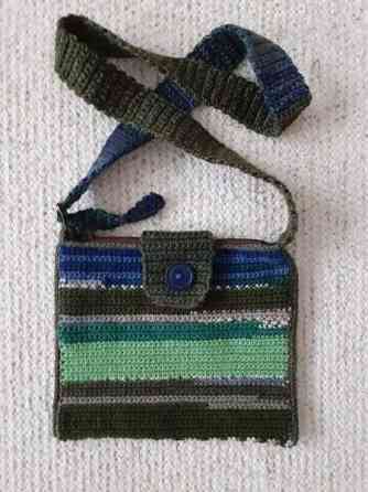 Virkattu olkalaukku Sastamala