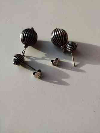 Vintage hopeiset korvakorut Helsinki