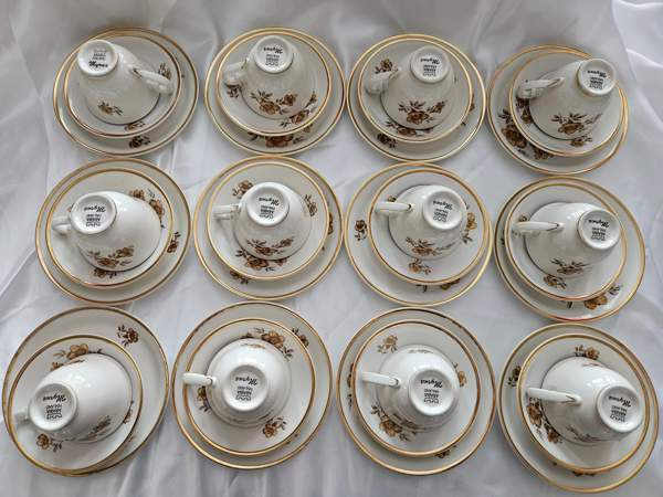 12 kpl myrna mukit + lautaset Kärsämäki - valokuva 3