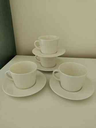 Settinä 4x Iittalan kahvikuppi + asetinlautanen Turku