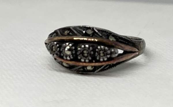 Vanha Markasitti sormus Joroinen - valokuva 1