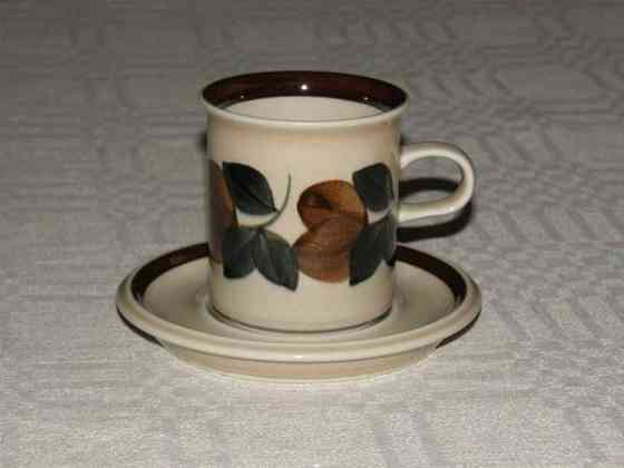 Arabia, RUIJA kahvikuppipari + 1 aluslautanen Imatra