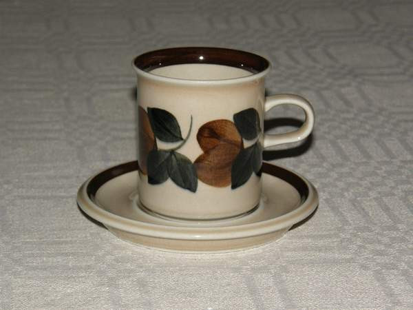 Arabia, RUIJA kahvikuppipari + 1 aluslautanen Imatra - valokuva 2