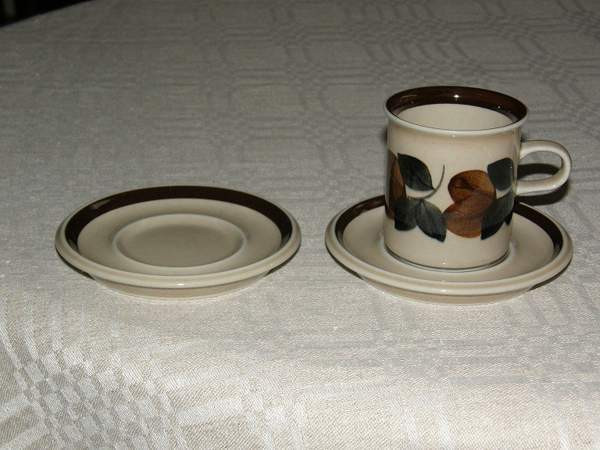 Arabia, RUIJA kahvikuppipari + 1 aluslautanen Imatra - valokuva 1