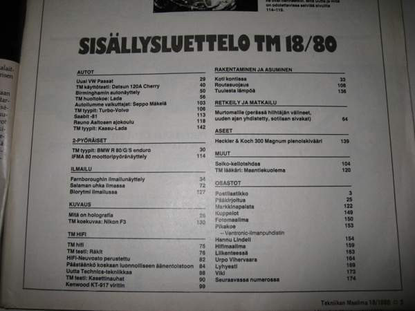 TEKNIIKAN MAAILMA - LEHDET 2 kpl vuodelta 1980 Вантаа - изображение 2