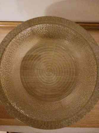 VINTAGE Karkkiskoli, 1,3kg painava h.14cm k. 8cm taidelasi, pientä vikaa Turku