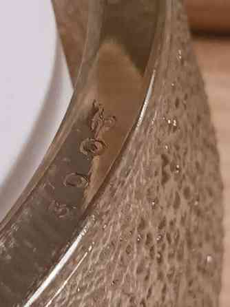 VINTAGE Karkkiskoli, 1,3kg painava h.14cm k. 8cm taidelasi, pientä vikaa Turku