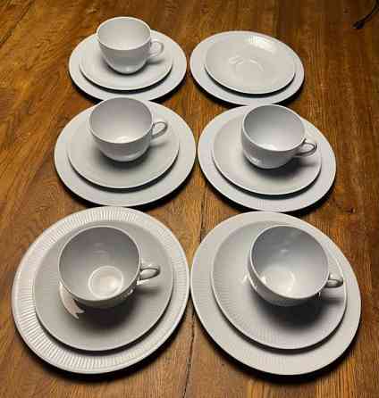 Arabia Sointu 5kpl kahvisetti vaaleansininen Lohja