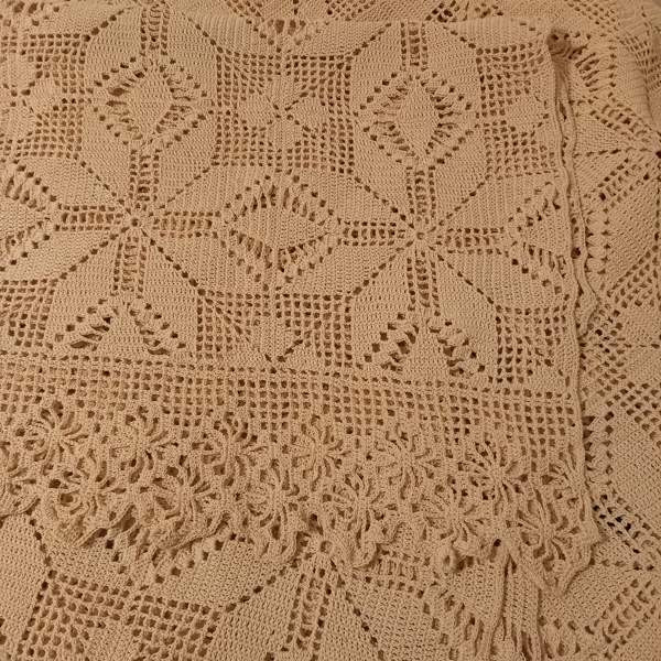 Virkattu käyttämätön parisängyn päiväpeitto Oulu - valokuva 2