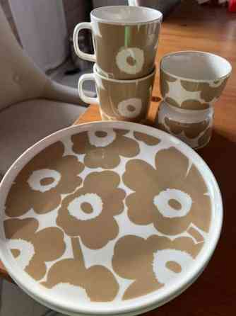 Marimekko unikko beige astiasto Вихти