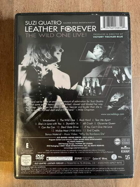 Suzi Quatro(leather Forever) dvd. Riihimaeki – foto 2
