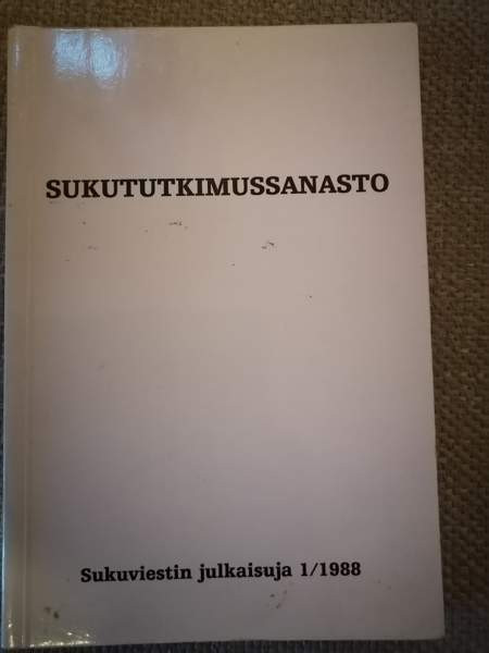 Sukututkimussanasto Haemeenlinna – foto 1