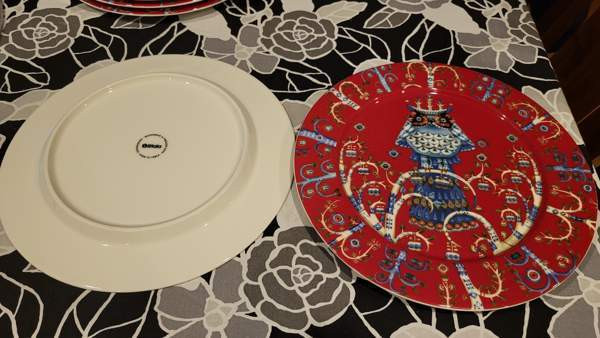 Iittala punainen Taika lautanen, 8 kpl Jyvaeskylae – foto 2