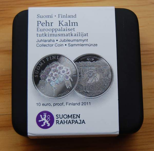 Suomi 2011 10 € Pehr Kalm HOPEA PROOF Helsinki - изображение 1