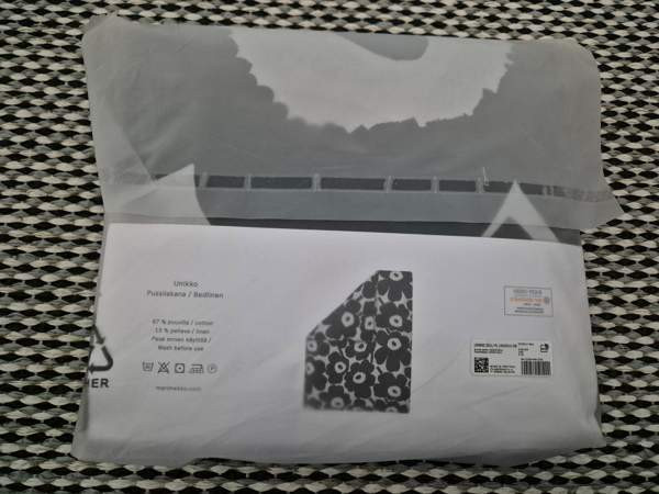 Uusi Marimekko Unikko pussilakana 150x210cm Alajärvi - изображение 6