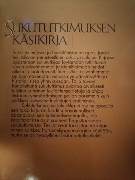 Sukututkimuksen käsikirja Хямеэнлинна - изображение 2