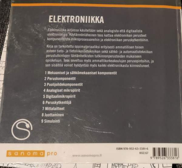 Elektroniikka ISBN: 9789526333816 Oulu – foto 2