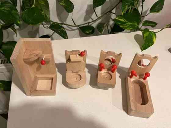 Puiset nukkekodin kylppärikalusteet Helsinki