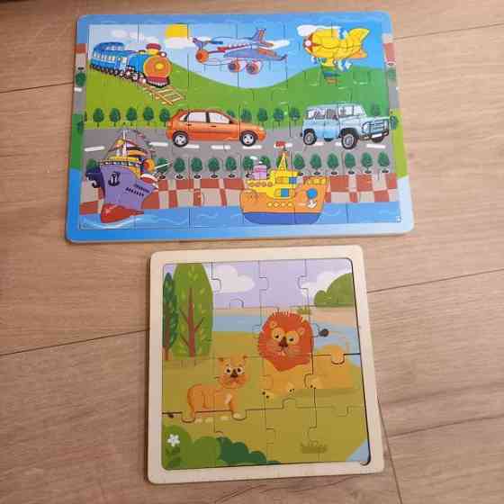 Puupalapelit, 24 palan ajoneuvot ja 16 palan eläinpalapeli Helsinki