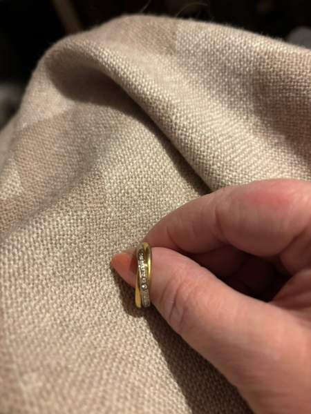 Puna,kelta,valkokulta timanttisormus Lappajärvi - photo 3