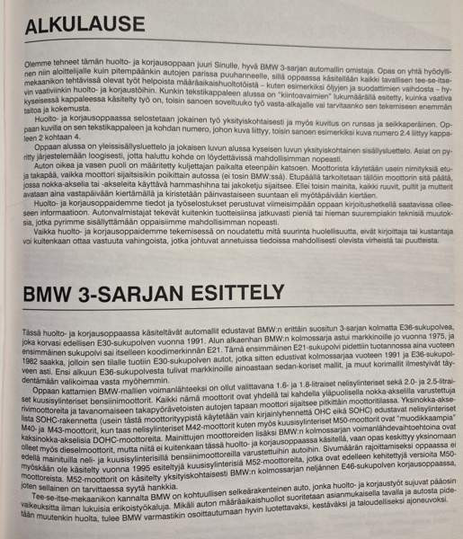 BMV 3-sarja, Korjausopas Kontiolahti - изображение 6