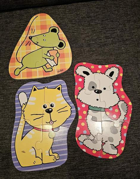 Vilac puinen palapeli (sisältää kolme eri palapeliä), 2+ Espoo - valokuva 2