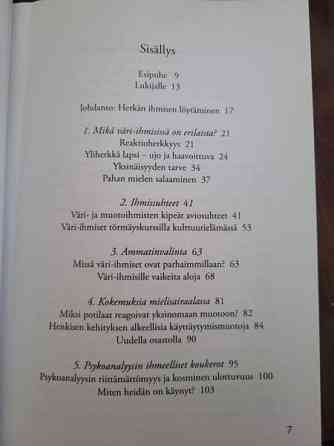 Kirjoja erityisherkkyydestä Ilomantsi