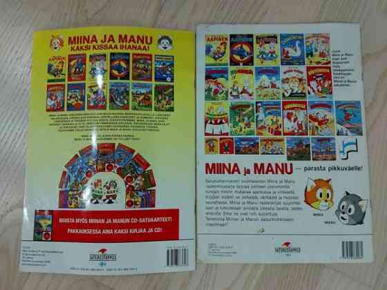 Miina ja Manu kirjoja 2kpl Tampere