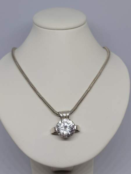 925/830 hopea vuorikristalli kaulakoru Турку - изображение 1