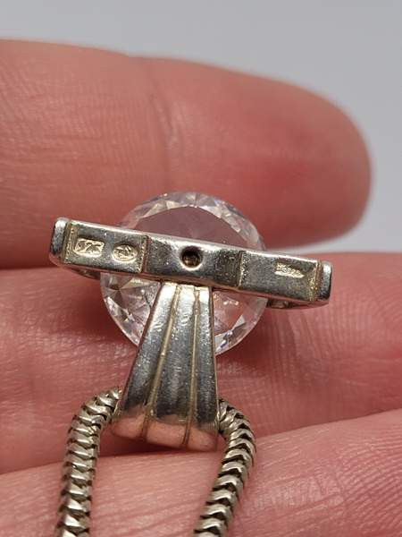 925/830 hopea vuorikristalli kaulakoru Турку - изображение 3