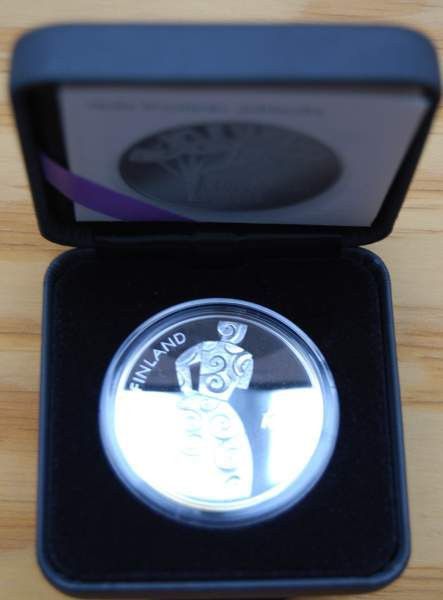 Suomi 2011 10 € Hella Wuolijoki HOPEA PROOF Helsinki - valokuva 2