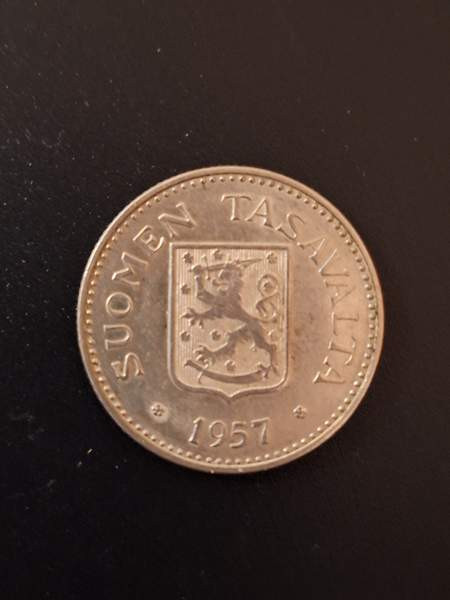 200 mk hopeakolikko v. 1957 (hopeaa 500/1000/8,3 g) Espoo - valokuva 2