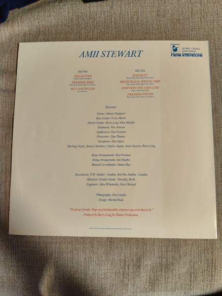 Amii Stewart - Paradise Bird - LP Imatra – foto 2