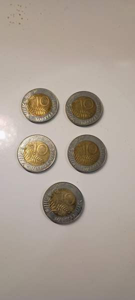 10 Markkaa 1995 EU Joutsenkymppi 5 kpl Вихти - изображение 4