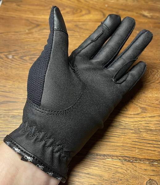 Horse Comfort ratsastuskäsine 12-14/7-7,5 musta/pinkkiglitter Lohja - photo 2