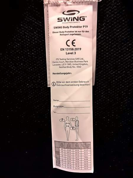 Käyttämätön Swing turvaliivi P19 Level3 aikuisten koko L Kurikka - valokuva 3
