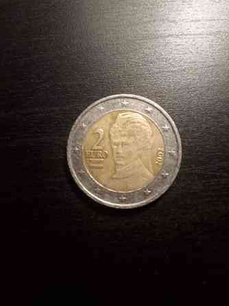 2002 Austria Bertha Von Suttner 2 Euro Coin Rare Miss Print Laukaa