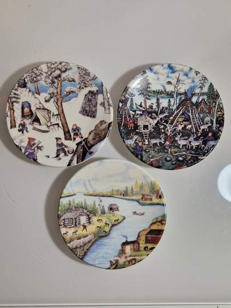 Arabia seinälautaset 3 kpl. Lahti - valokuva 1