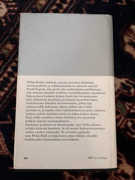 Intohimon professori - Philip Roth Vantaa - valokuva 5