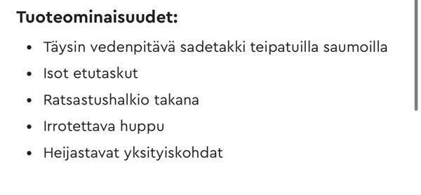 Mountain horse ratsastus-sadetakki 130cm Porvoo - valokuva 4