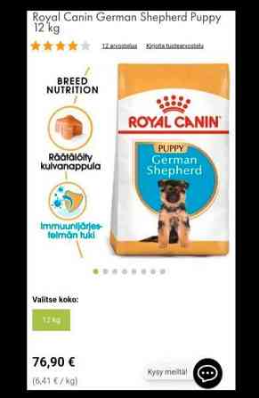 Royal Canin puppy, 9.4kg Lappeenranta